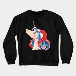 Romantic Santa Unicorn Crewneck Sweatshirt